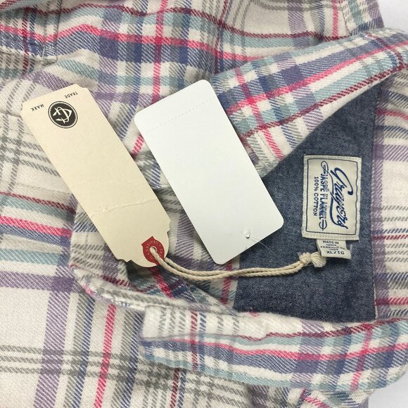 NWT Grayers Stone Multicolor Jaspe Flannel Shirt Men's Size XL - Picture 8 of 13